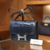 Constance 18 Shiny Alligator Bleu Tempete PHW