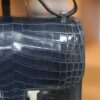 Constance 18 Shiny Alligator Bleu Tempete PHW